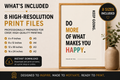Do More Of What Makes You Happy Printable Wall Art | Digital Download