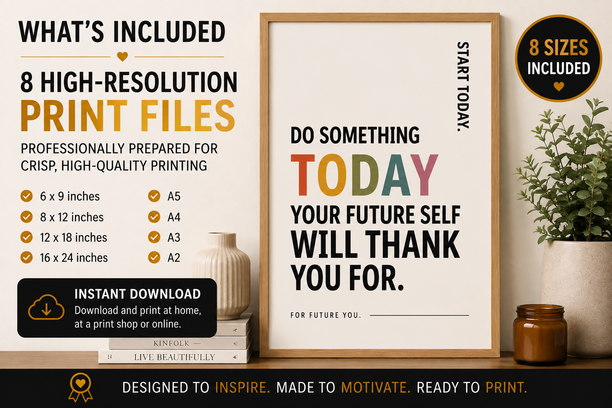 Do Something Today Printable Wall Art | Digital Download