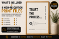 Trust The Process Monochrome Printable Wall Art | Digital Download